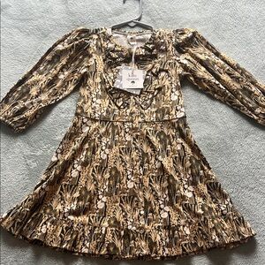 NWT kate quinn 3T Dress - Black and Gold